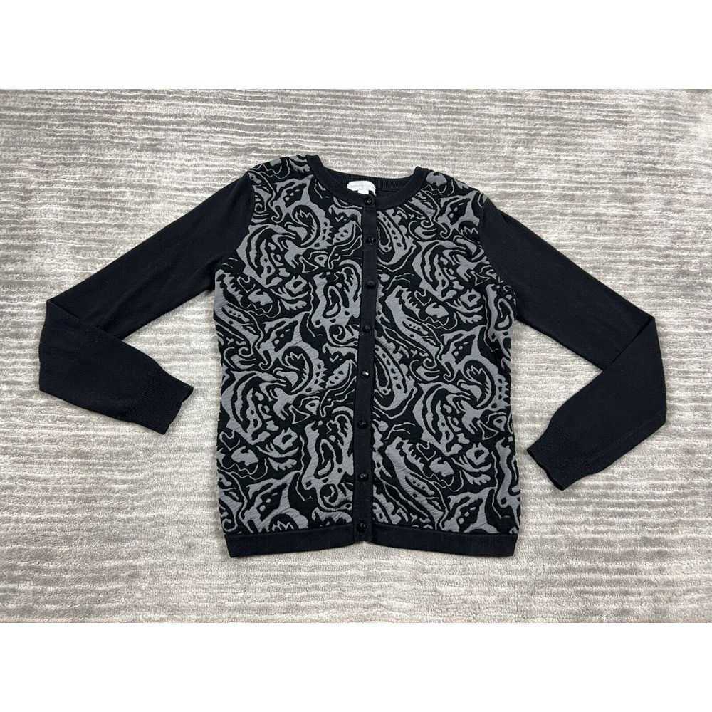 New York & Company Sweater Womens XS Black Cardigan Longsleeve